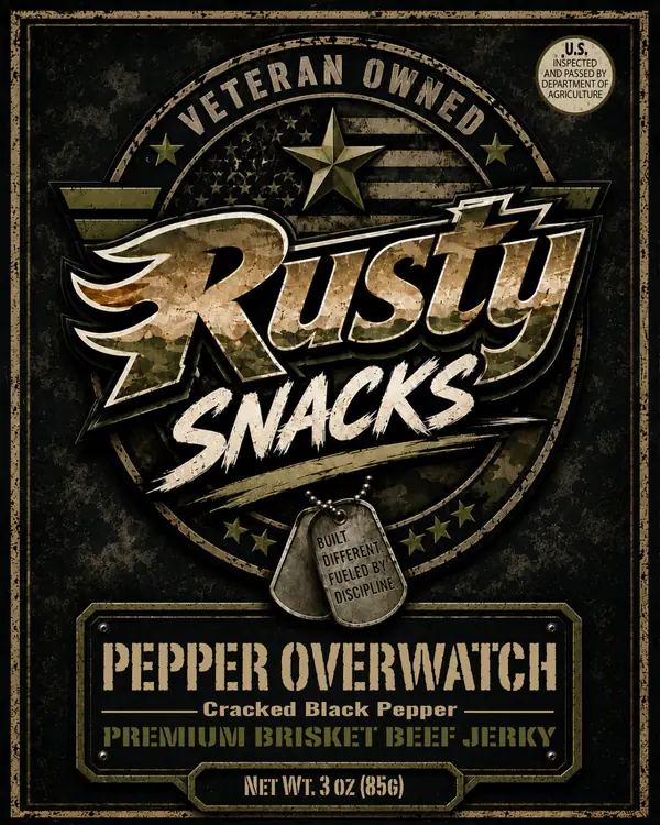 Pepper Overwatch — Cracked Black Pepper supplier reference label front