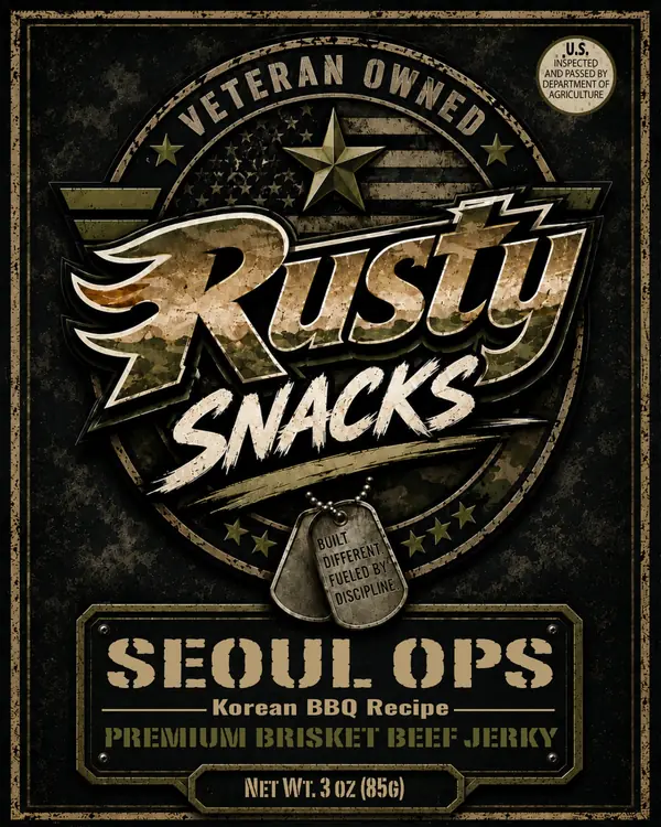 Seoul Ops — Korean BBQ Recipe supplier reference label front