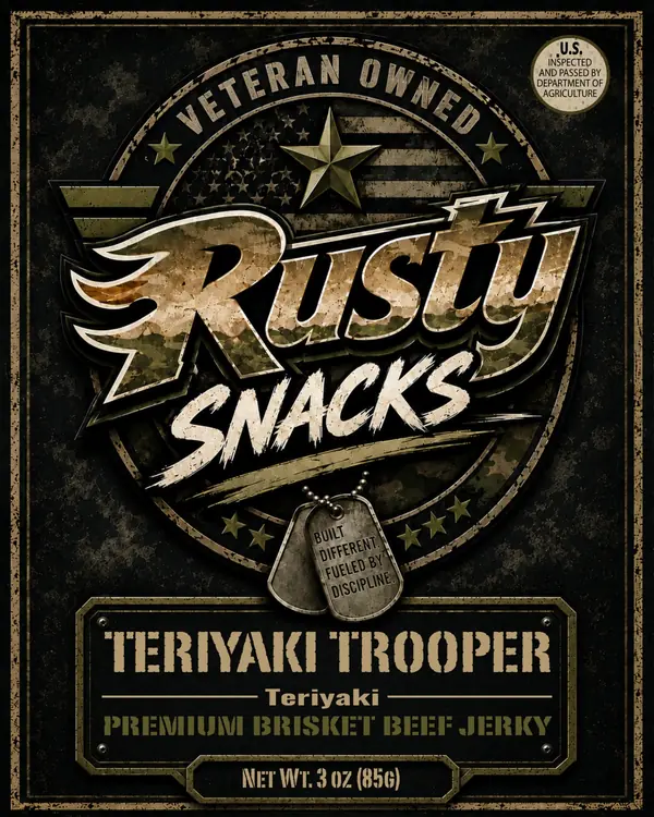 Teriyaki Trooper — Teriyaki supplier reference label front